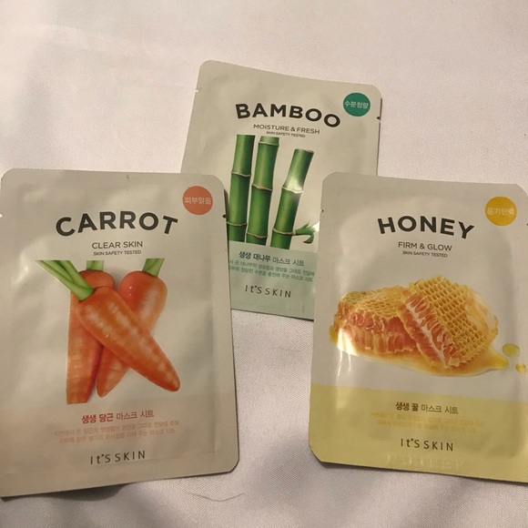 IT'S SKIN Masks (Carrot, Bamboo, Honey) (3 Pack) - Picture 1 of 4